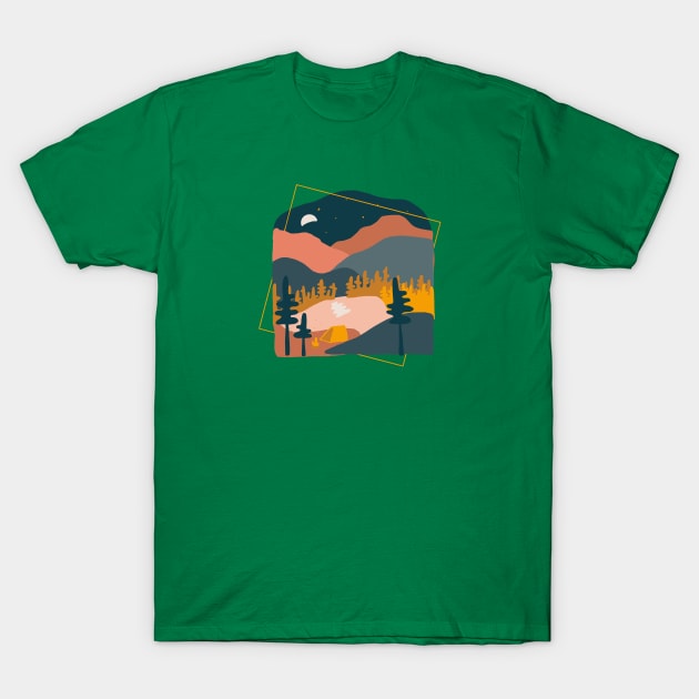 Colorado camping T-Shirt by kikamack